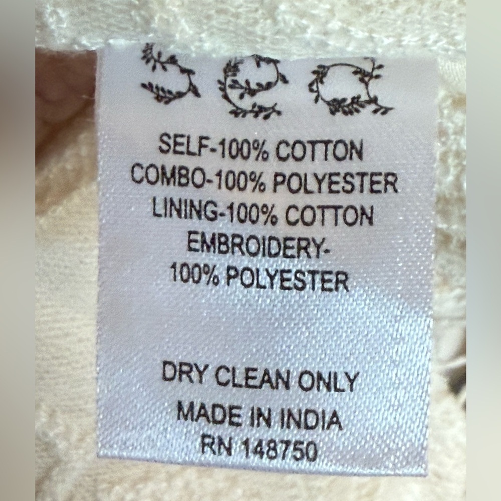 Sea NY Lysa Embroidery long Sleeve Dress Cream - Picture 12 of 17